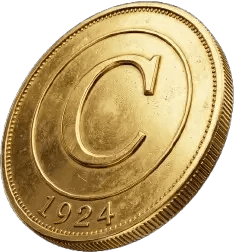 Coin being identified